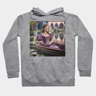 Medieval Lady In Boat Hoodie